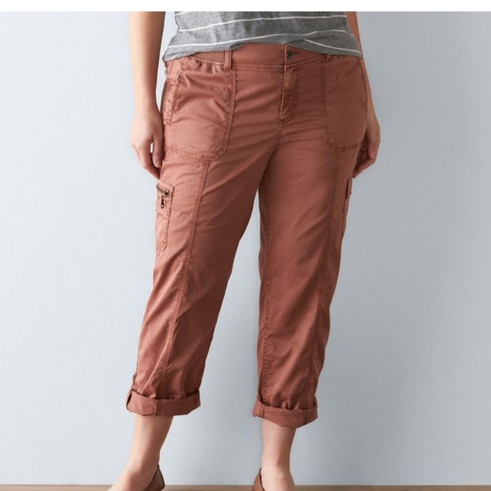 Sonoma Blush Pink Jogger Pants size 14 womens